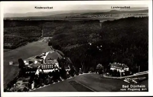 Ak Bad Dürrheim im Schwarzwald, Fliegeraufnahme