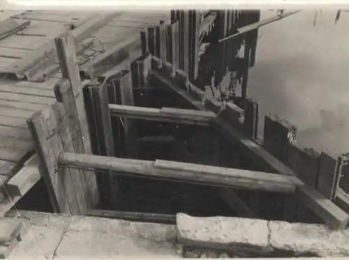 Original Foto Berlin Kreuzberg, Hallesches Ufer, Nord-Süd-Bahn, um 1945/46, ca. 13 x 18 cm