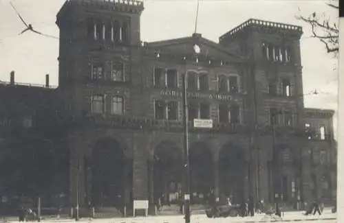 Original Foto Berlin Kreuzberg, Görlitzer Bahnhof, um 1945/46, ca. 13 x 18 cm