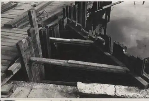 Original Foto Berlin Kreuzberg, Hallesches Tor, Nord-Süd-Bahn, um 1945/46, ca. 13 x 18 cm