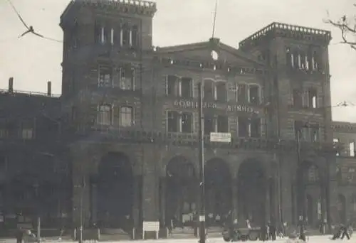 Original Foto Berlin Kreuzberg, Görlitzer Bahnhof, um 1945/46, ca. 13 x 18 cm