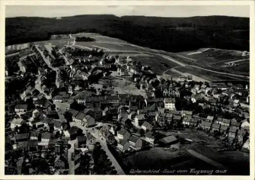 Ak Quierschied im Saarland, Fliegeraufnahme