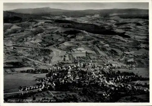 Ak Rimbach Odenwald, Fliegeraufnahme