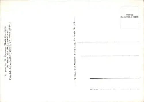 Ak Markt Einersheim in Unterfranken, Fliegeraufnahme vom Ort