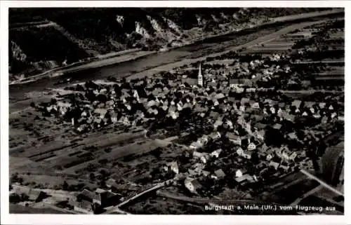 Ak Bürgstadt in Unterfranken, Luftaufnahme