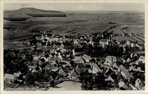 Ak Uttenweiler in Württemberg, Fliegeraufnahme