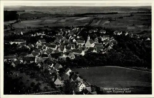 Ak Ellwangen an der Jagst Württemberg, Luftaufnahme von   Architektur, ländliche Umgebung