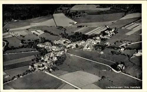 Ak Lautenhausen Friedewald in Hessen, Fliegeraufnahme