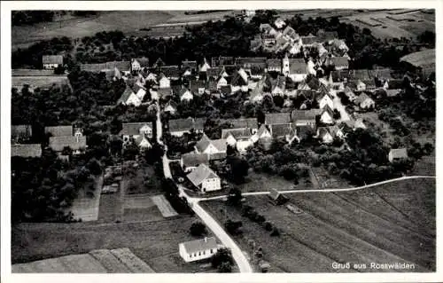 Ak Roßwälden Ebersbach an der Fils, Fliegeraufnahme