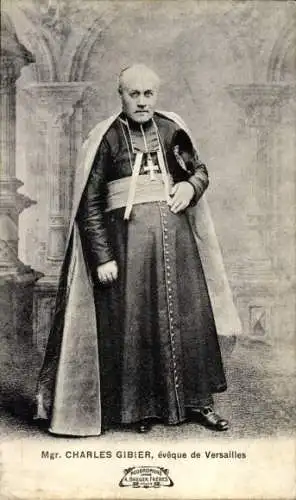 Ak Monseigneur Charles Gibier, Portrait
