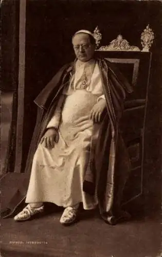 Ak Papst Pius XI., Porträt