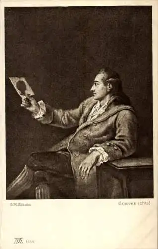 Künstler Ak Krauss, G. M., Goethe, Porträt