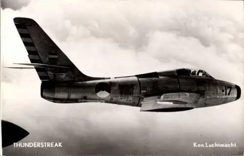 Ak Niederländisches Militärflugzeug Thunderstreak