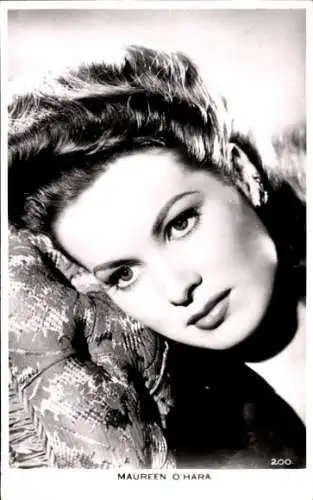 Ak Schauspielerin Maureen O'Hara, Portrait