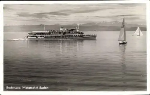 Ak Bodensee, Motorschiff Baden
