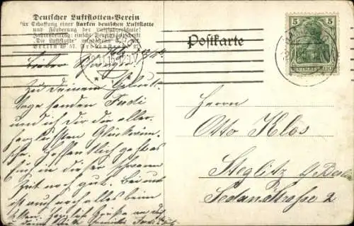 Ak Manöver in den Lüften, Zeppelin, Parseval, Luftschiff