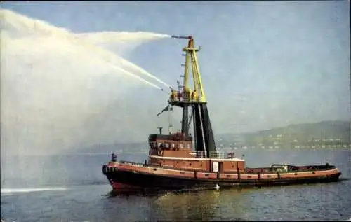 Ak Firth of Clyde Schottland, Clyde Shipping Tugs Ltd., Fire Fighting Tug M.T. Flying Fulmar
