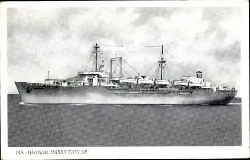 Ak MS General Harry Taylor, Kriegsschiff USA
