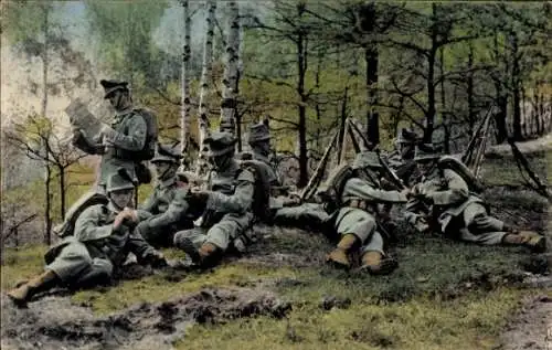 Ak Dresden, 2. Kgl. Sächs. Jäger-Bataillon № 13, Felduniform