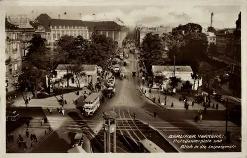 Ak Berlin Mitte, Potsdamerplatz, Leipzigerstraße