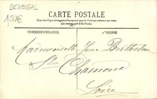 Ak Saint Louis Senegal, Route de Sor, Die Kirche