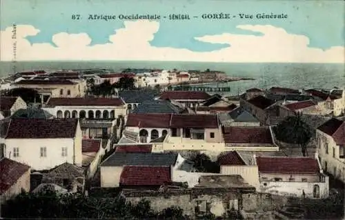 Ak Gorée Dakar Senegal, Gesamtansicht