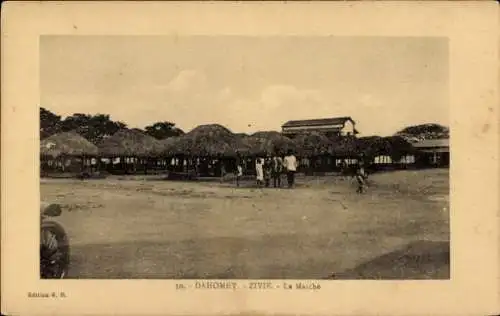 Ak Zivie Dahomey Benin, Le Marche