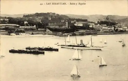 Ak San Sebastian Baskenland, Bahia und Regatten