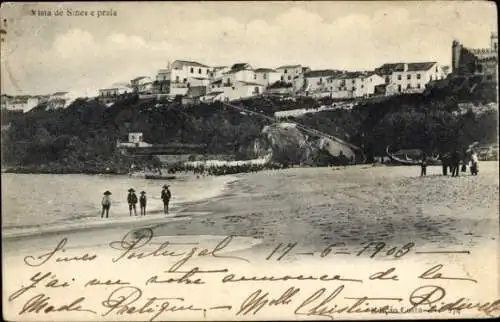 Ak Portugal, Strandbild