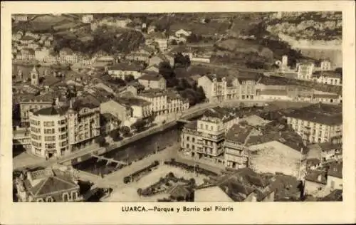 Ak Luarca Spanien, Pilarin Park und Umgebung