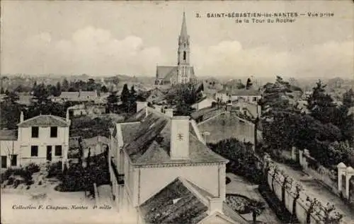 CPA Saint Sébastien Nantes Loire Atlantique, Vue prise de la Tour du Rocher