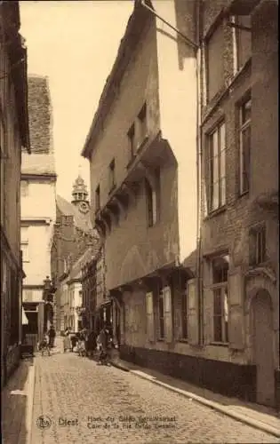Ak Diest Flämisch Brabant Flandern, Straße in  Hoek der Guido Gezellestraat,  Häuser