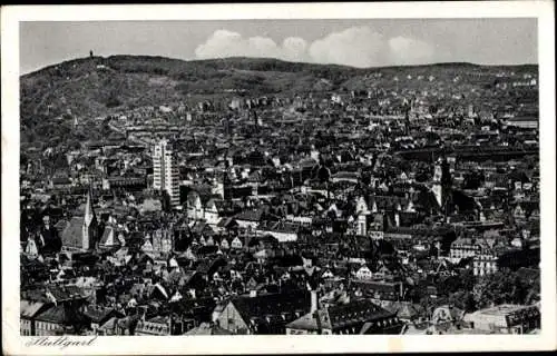 Ak Stuttgart in Württemberg, Gesamtansicht