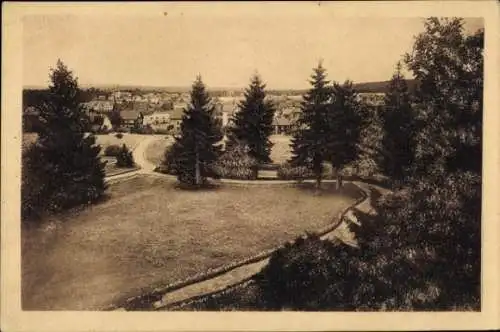 Ak Oberhof im Thüringer Wald, Aussicht auf  Bäume, Hügel,  Szenerie