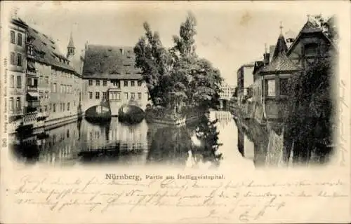Ak Nürnberg in Mittelfranken, am Heiliggeistspital