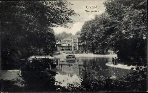Ak Krefeld am Niederrhein, Tiergarten