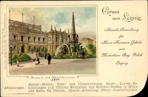 Litho Leipzig in Sachsen, Museum und Mendebrunnen