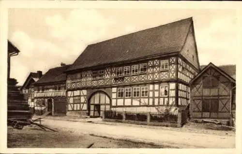 Ak WEIMAR ohne dagegensprechende Information IMMER THÜRINGEN (9942-), Historisches Fachwerkhaus, 