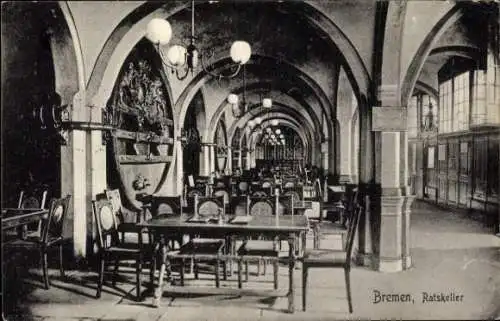 Ak Hansestadt Bremen, Ratskeller
