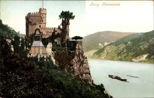 Ak Trechtingshausen am Rhein, Burg Rheinstein