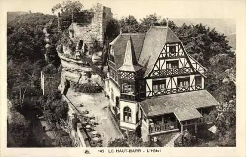 Ak Saverne Zabern Elsass Bas Rhin, Château du Haut-Barr, Burg Hohbarr, Historisches Hotel, Ruinen
