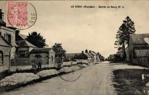 Ak Le Ribay Mayenne, Entree du Bourg