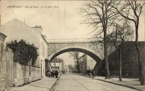 Ak Champigny Marne, Rue de Paris