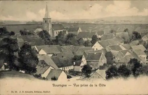 Ak Bourogne Territoire de Belfort, Vue prise de la Cote