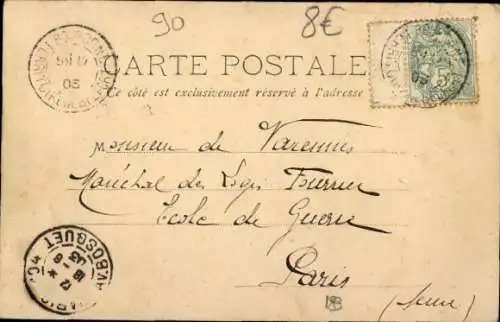 Ak Bourogne Territoire de Belfort, Vue prise de la Cote