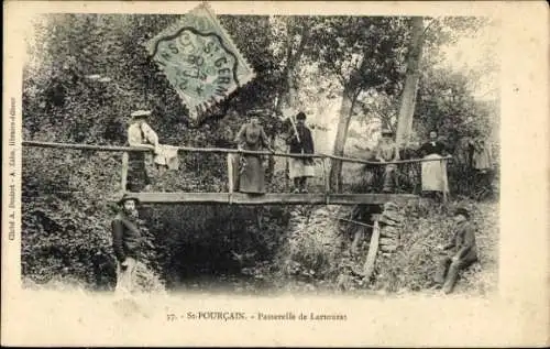 Ak Saint Pourcain Allier, Passerelle de Lartouzat, peche a ligne