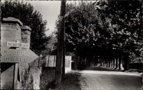 Ak Volonne Alpes de Haute Provence, Route Napoleon, Le Boulevard Jacques paulon