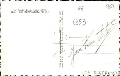 Ak Les Scaffarels Annot Alpes-de-Haute-Provence, Panorama