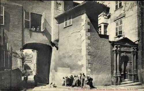 Ak Limoges Haute Vienne, Stadtansicht mit Gebäuden,  Architektur, Menschen