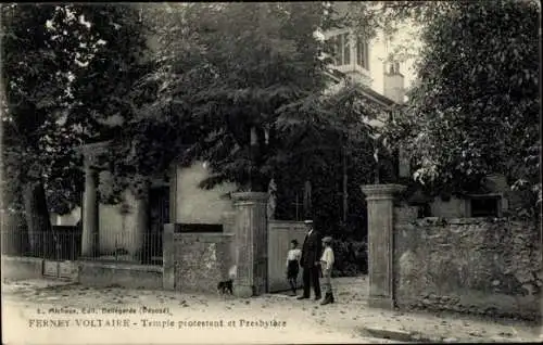 Ak Ferney Voltaire Ain, Temple protestant et Presbytaire